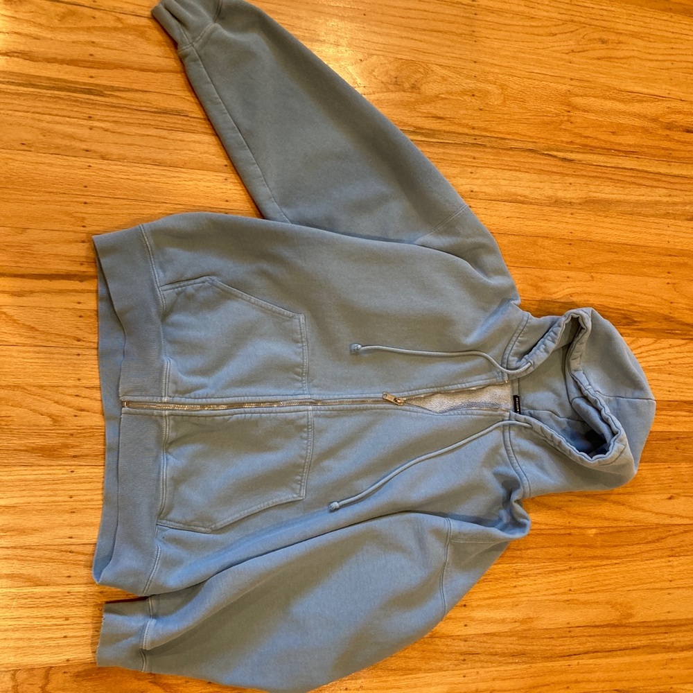 light blue brandy melville christy hoodie